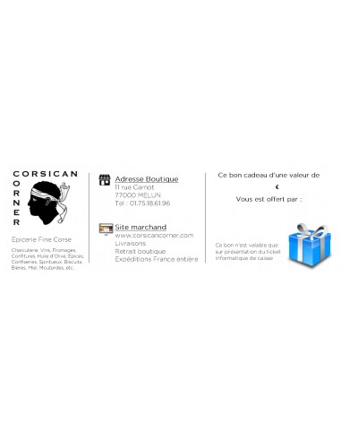 Bon Cadeau Corsican Corner