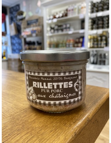 Rillettes pur porc Mannei aux châtaignes
