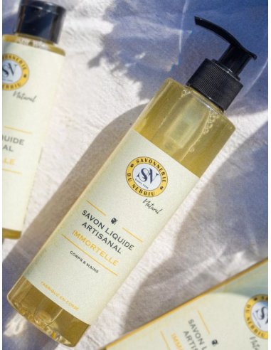 Savon Liquide Immortelle de Corse  - Savonnerie Du Nebbiu
