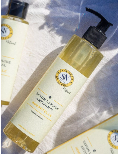 Savon Liquide Immortelle de Corse  - Savonnerie Du Nebbiu