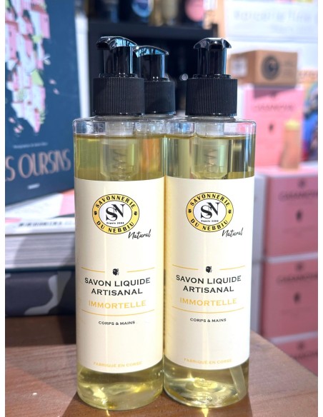 Savon Liquide Immortelle de Corse  - Savonnerie Du Nebbiu