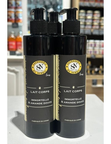 Lait Corps Immortelle & Amande 250ml - Savonnerie Du Nebbiu