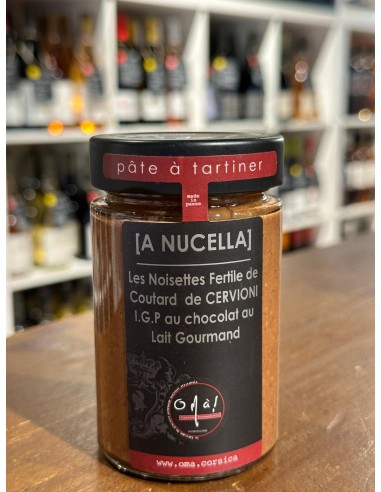 Pâte à tartiner corse aux noisettes de Cervione (54%) - Nucella O’Ma !