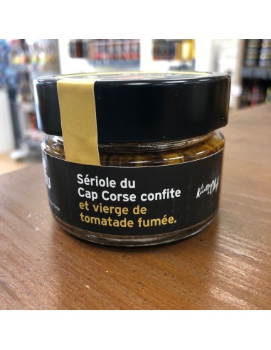 Sériole du Cap Corse confite et Vierge de Tomatade Fumée