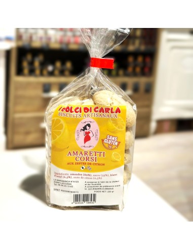 Biscuits - Amaretti corses aux zestes de citron