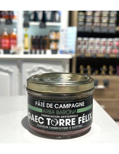 Paté de campagne Felix Torre au porc noir corse et à l’arba Barona