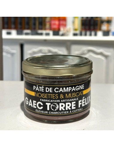 Paté de campagne Félix Torre au porc noir corse et à la noisette & Muscat