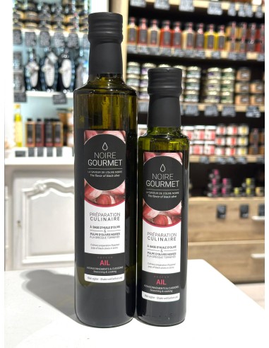 Huile d'olive vierge extra & pulpe d'olives noires & aïl - Noire Gourmet 50 cl