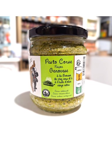 Pesto à la Corse façon Genovese aux Noisettes et  Brousse - A Paesana