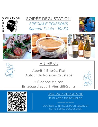 Soirée dégustation : Spéciale Poissons - Samedi 7 Juin - 19h30