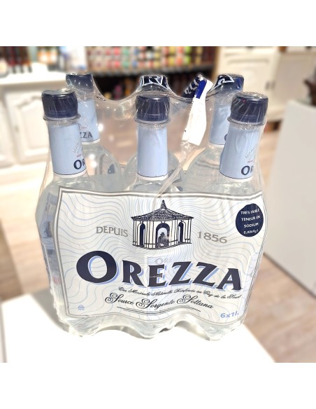Eau minérale gazeuse corse – Orezza Nature 1L OU 6x1L Bouteille PET